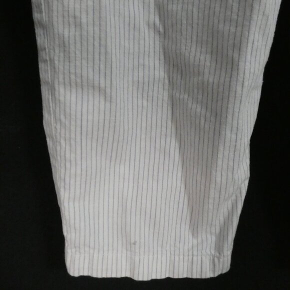 UNIQLO | medium | Striped Cotton Pajama - Loungewear Pants W/ Front Pockets - Picture 8 of 16
